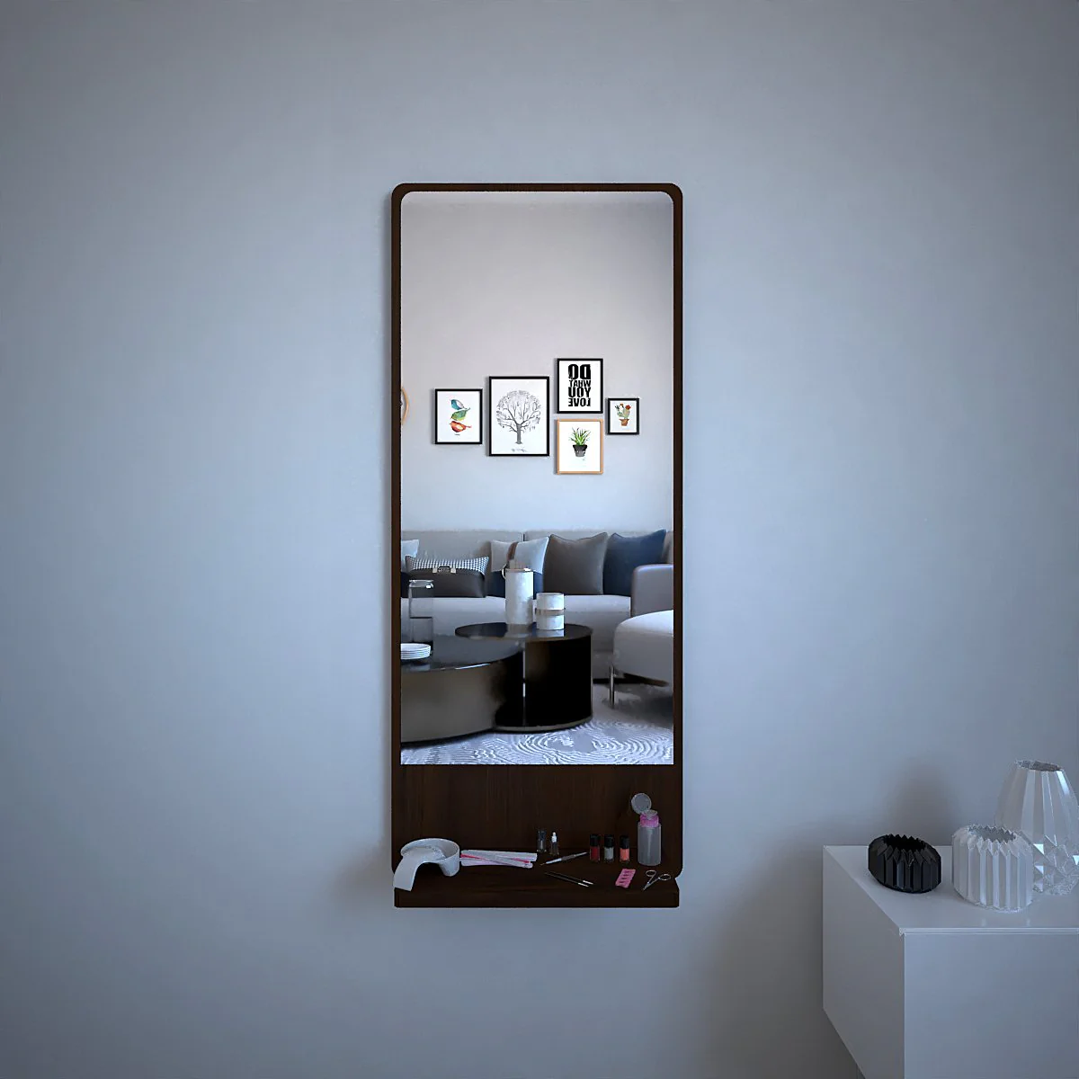 Minimalist Design Full Length Rectangular Wall Mirror - Image 2