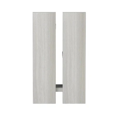 Modern Asymmetrical Shelving White Rectangular Wall Decor - Image 4