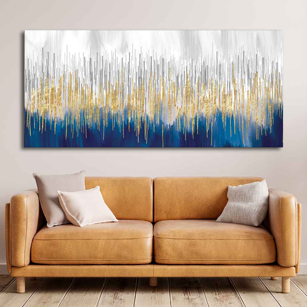 Modern Abstract Design Large Canvas Wall Painting - Image 2
