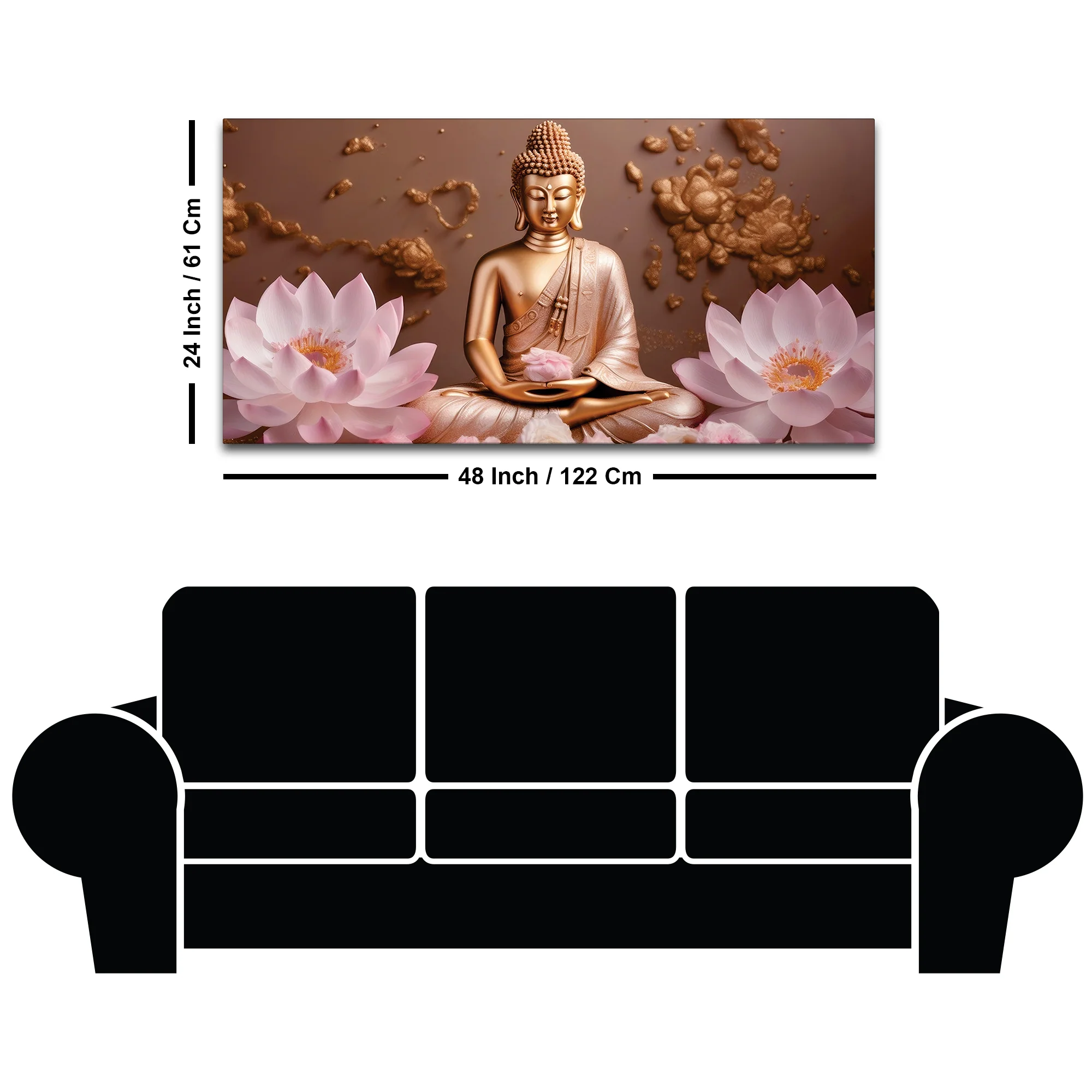 Modern Buddha Wall Painting for Interior Decor - Image 8