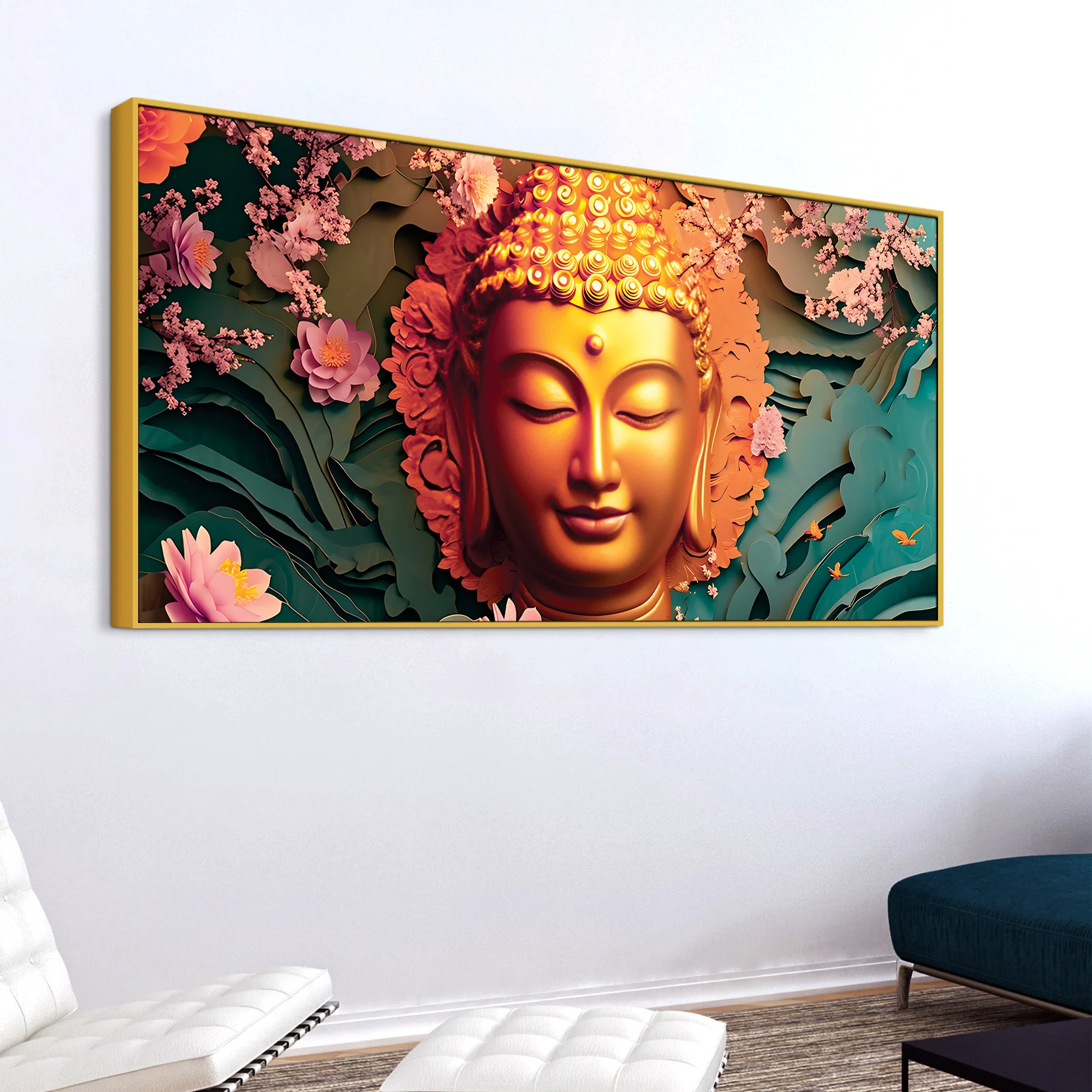 Modern Buddha Wall Painting for Stylish Home Decor - Image 5