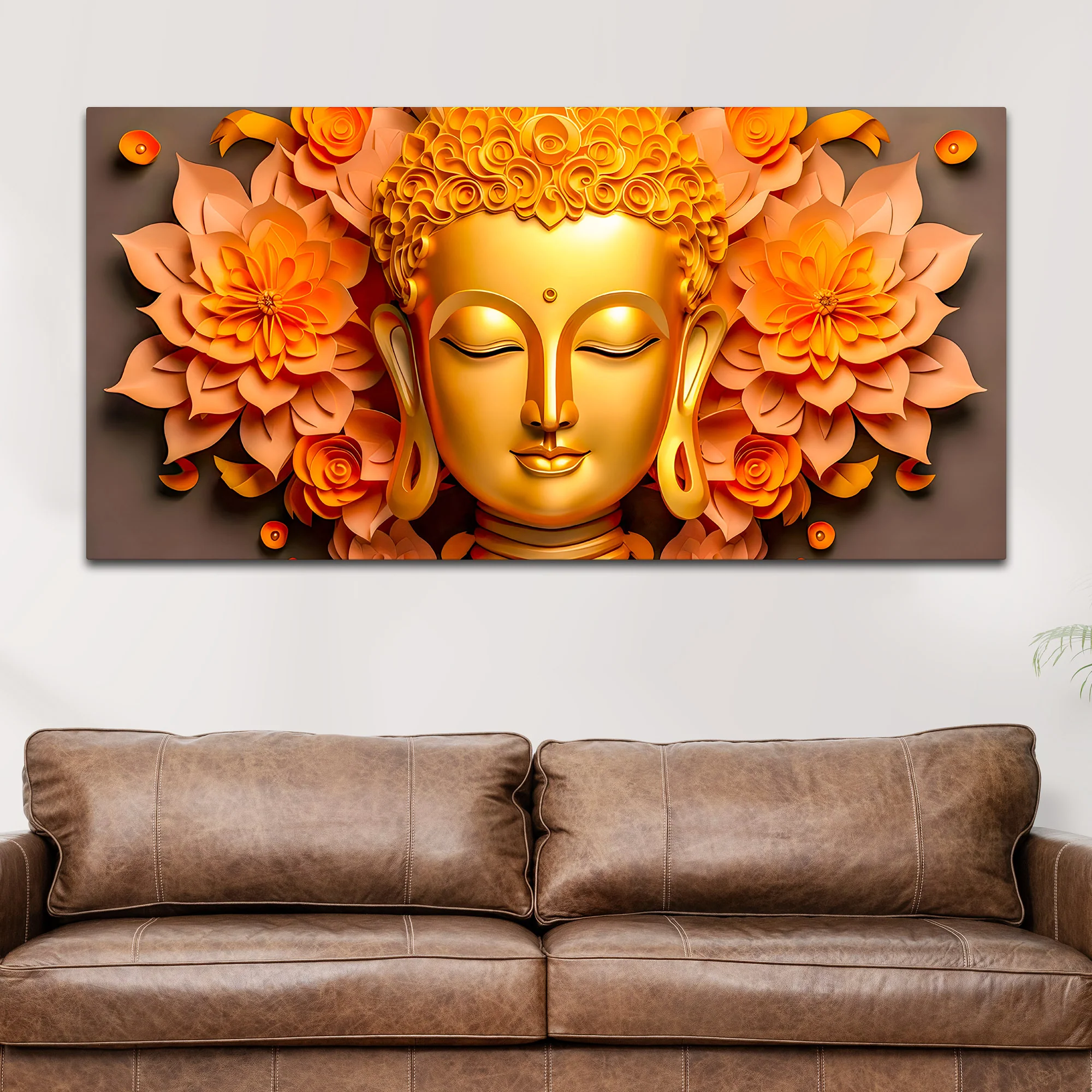 Modern Buddha Wall Painting for Stylish Living Room - Image 3