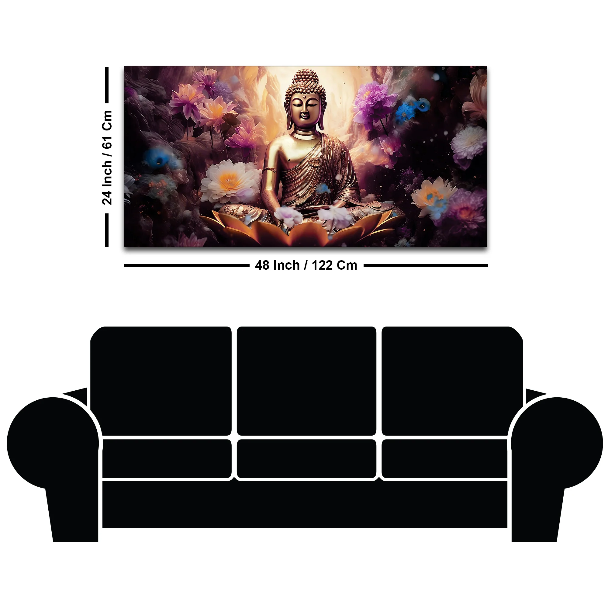 Modern Canvas Buddha Painting for Wall Art Lovers - Image 8