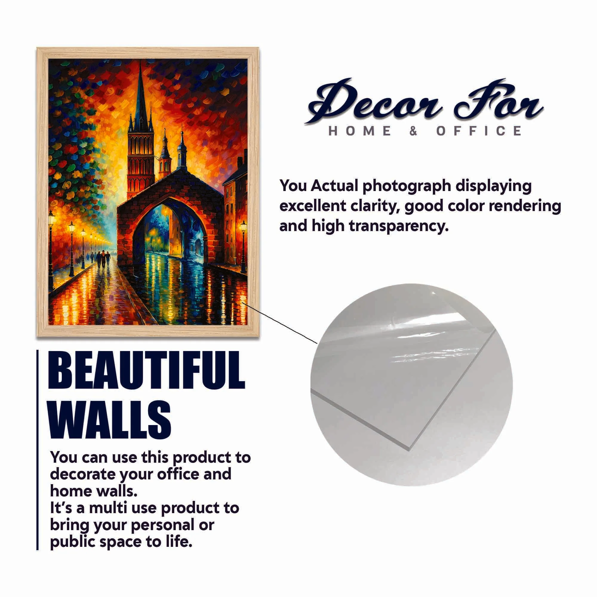 Modern City Lights Wall Frame Set of Four - Image 6