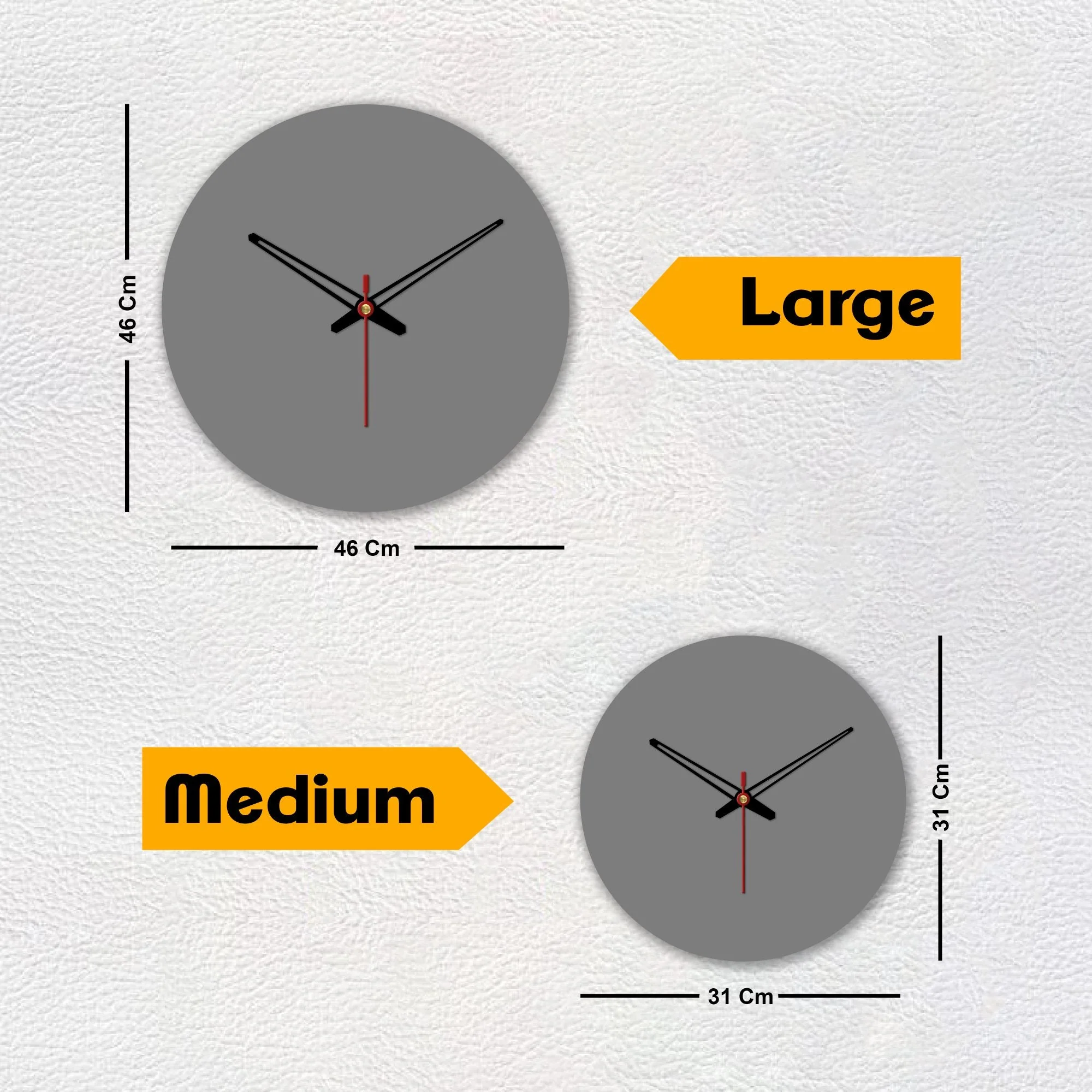 Modern Decorative Print Wooden Wall Clock - Image 7