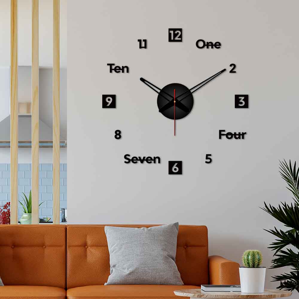 Modern Designer Big Size 3D Infinity Wall Clock - Image 3