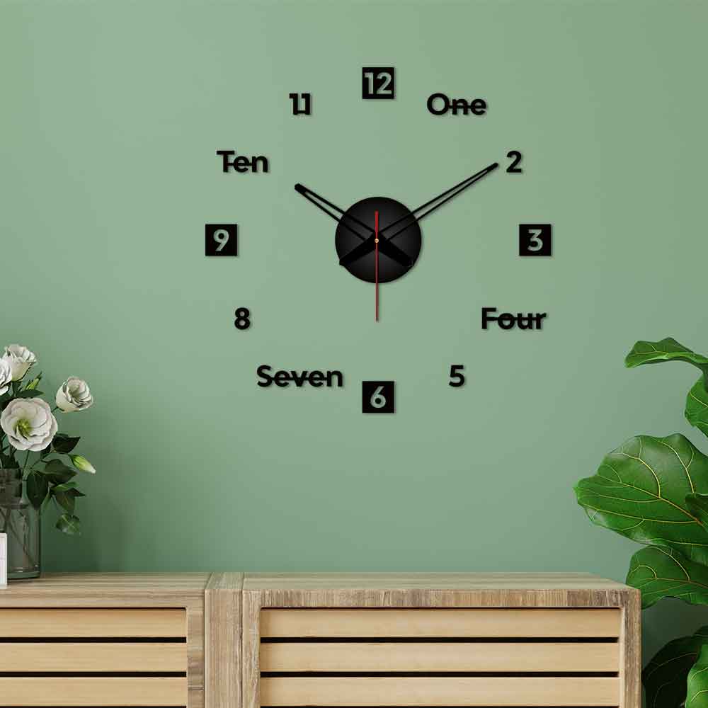 Modern Designer Big Size 3D Infinity Wall Clock - Image 4