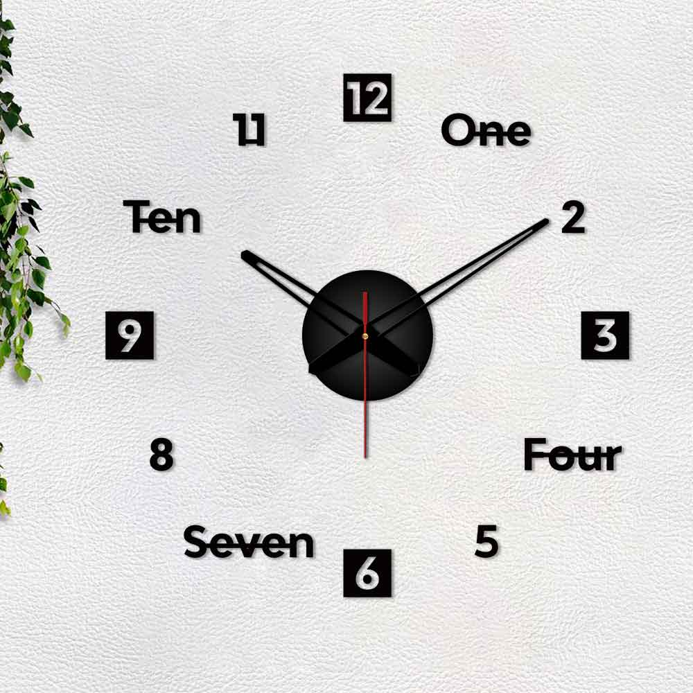 Modern Designer Big Size 3D Infinity Wall Clock - Image 5