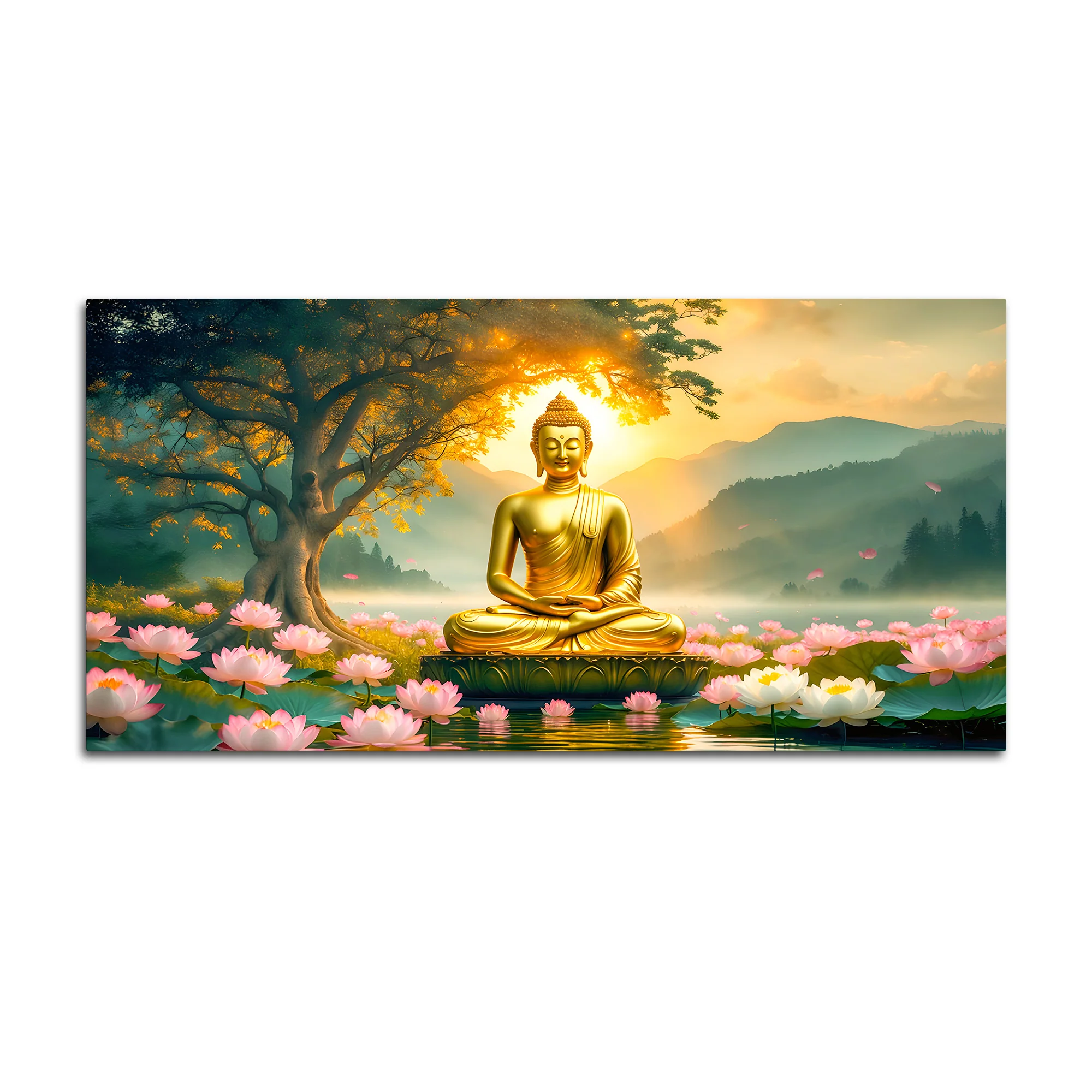 Modern Divine Gautam Buddha Painting for Wall Decoration - Image 4