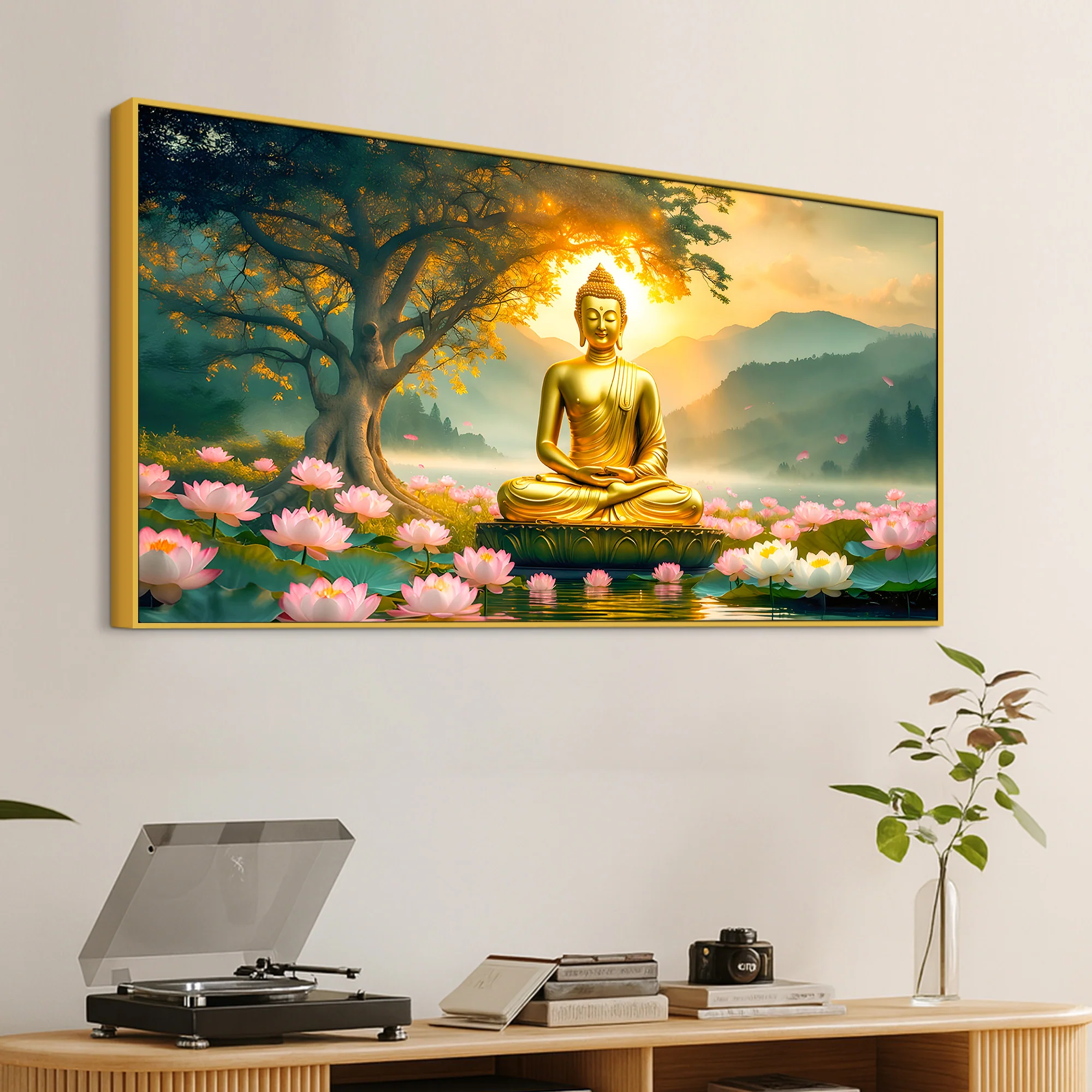 Modern Divine Gautam Buddha Painting for Wall Decoration - Image 5