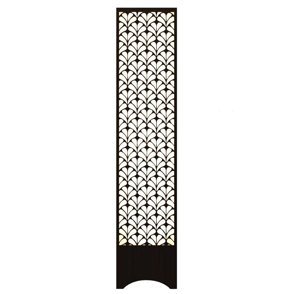 Modern Look Floral Pattern Wooden Floor Lamp For Living Room, Bedroom - Image 4