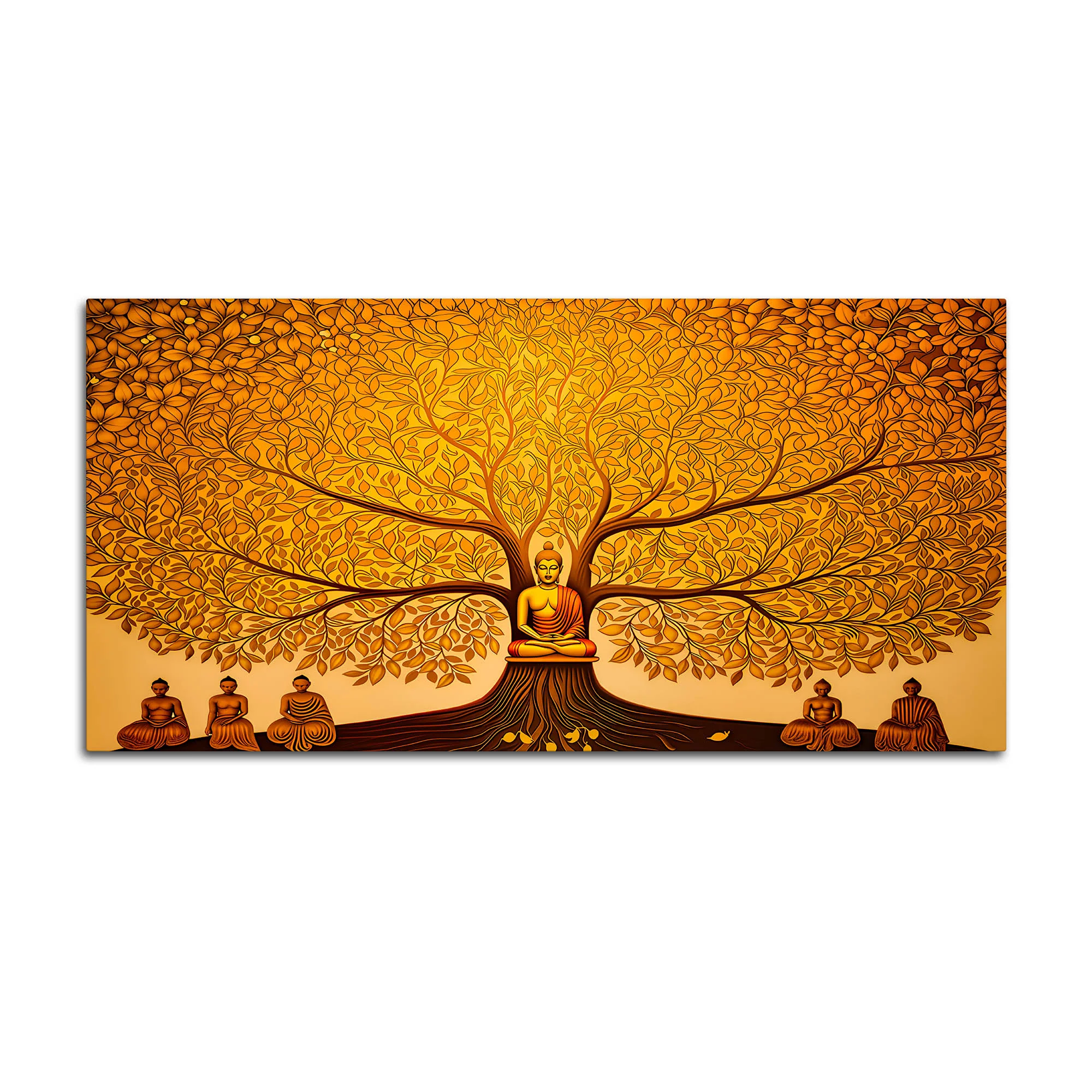 Modern Lord Buddha Canvas Painting for Living Room & Bedroom - Image 4