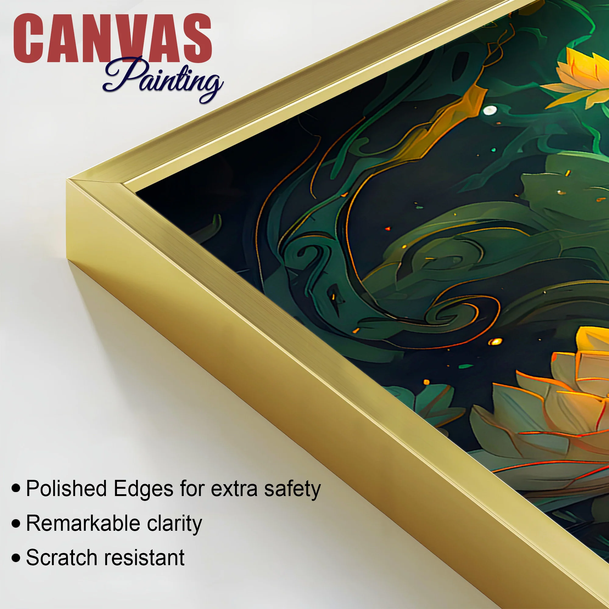 Modern Lord Buddha Canvas Wall Painting for Room Décor - Image 6