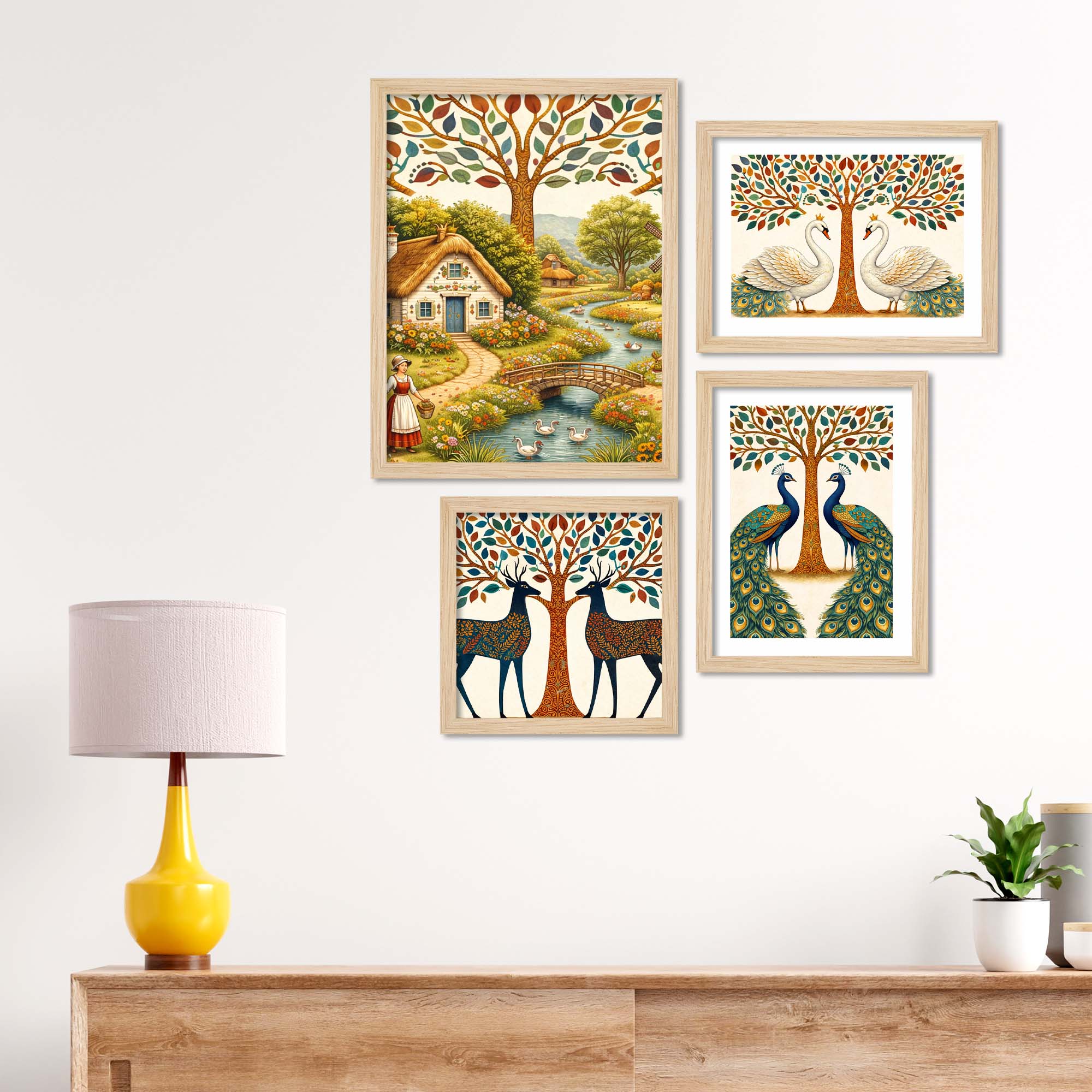 Modern Nature Art Wall Frame Set of Four - Image 2