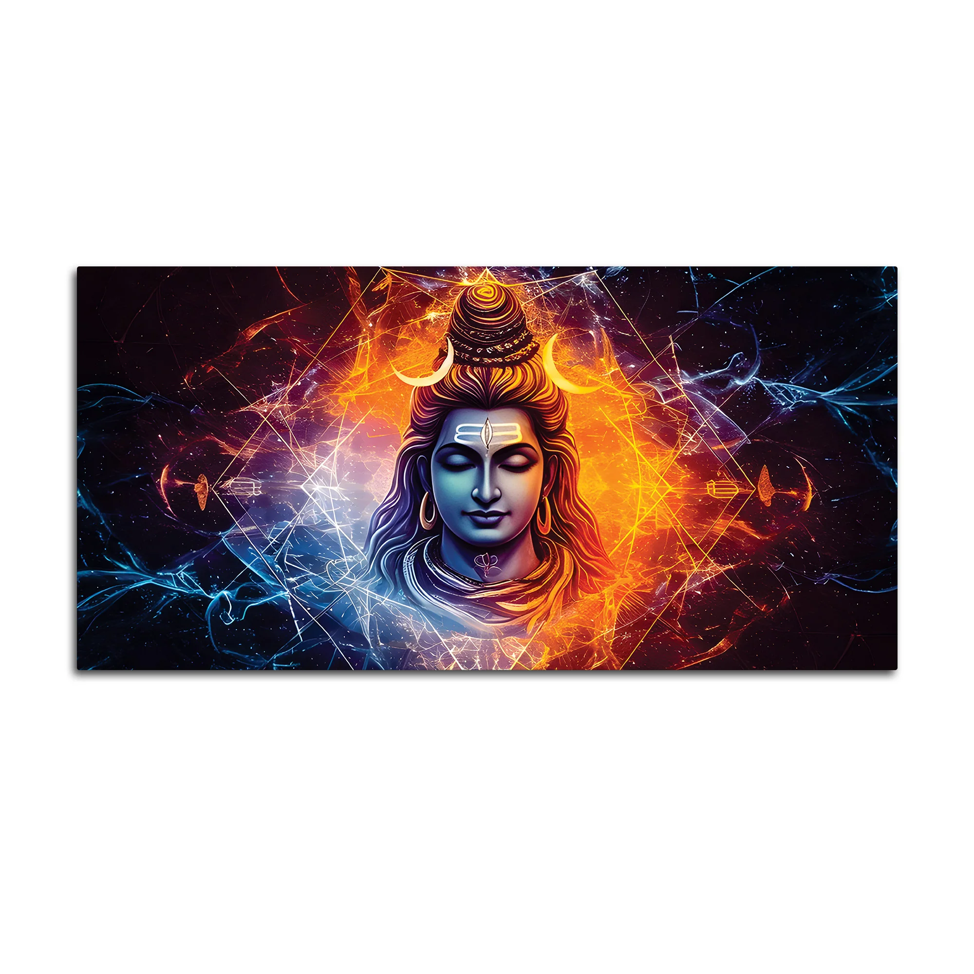 Modern Shiva Canvas Painting for Living Room & Bedroom - Image 4
