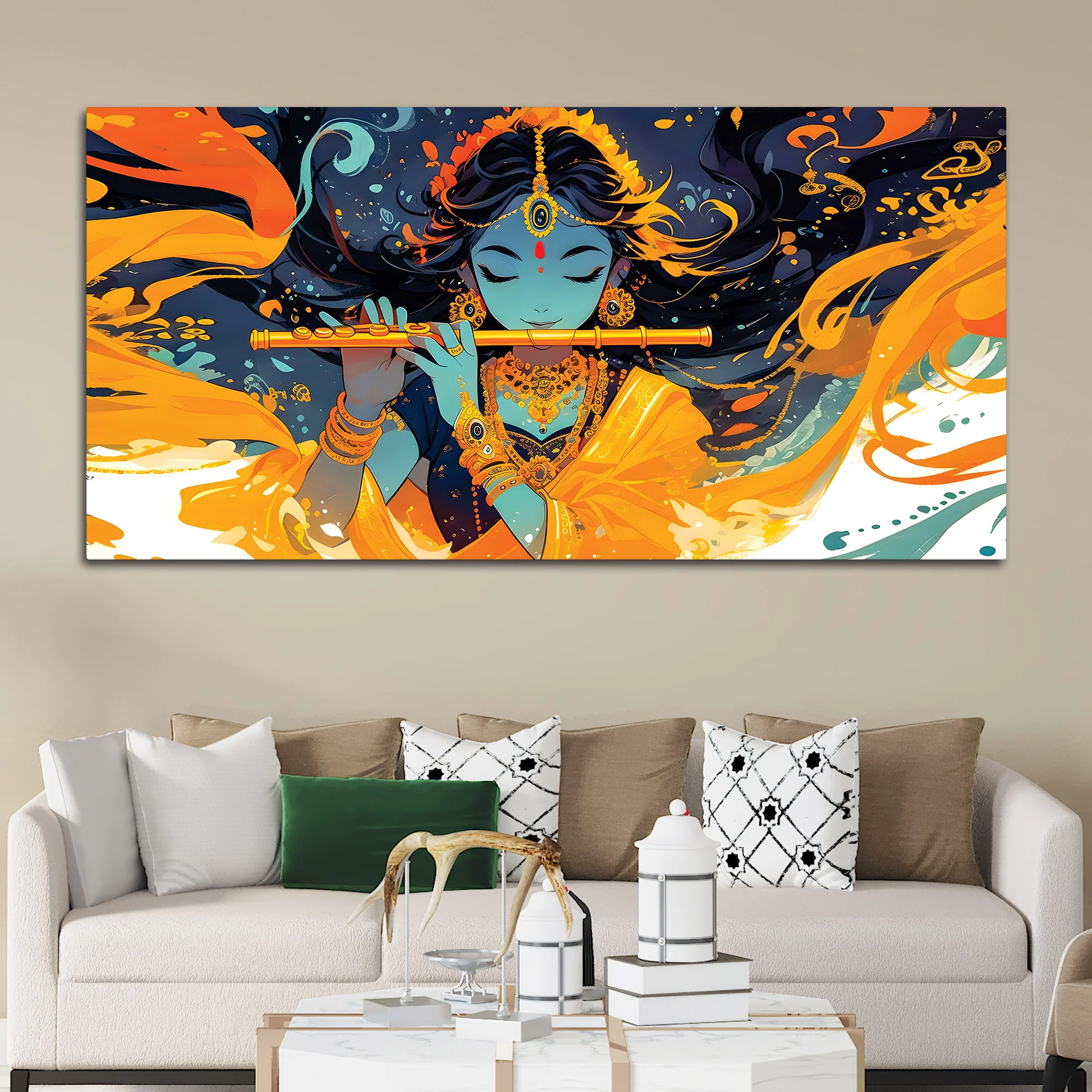 Modern Spiritual Canvas Wall Painting for Home Decor - Image 3