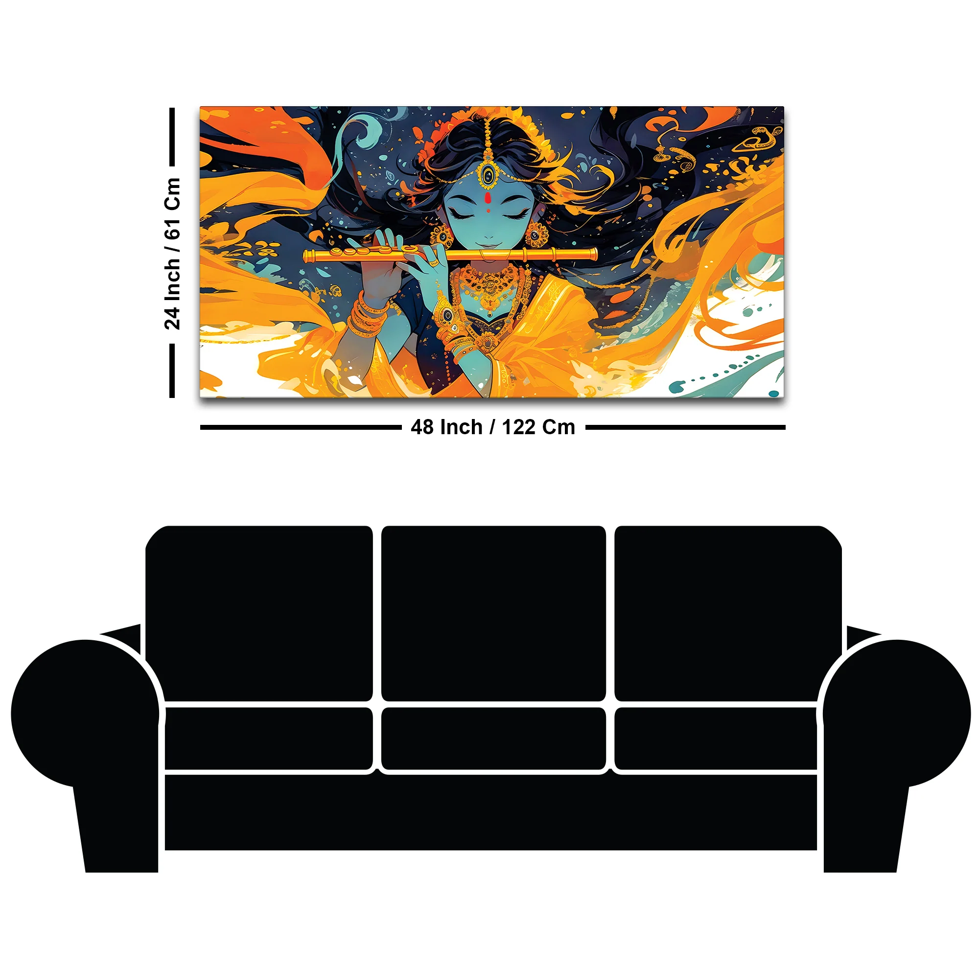 Modern Spiritual Canvas Wall Painting for Home Decor - Image 8