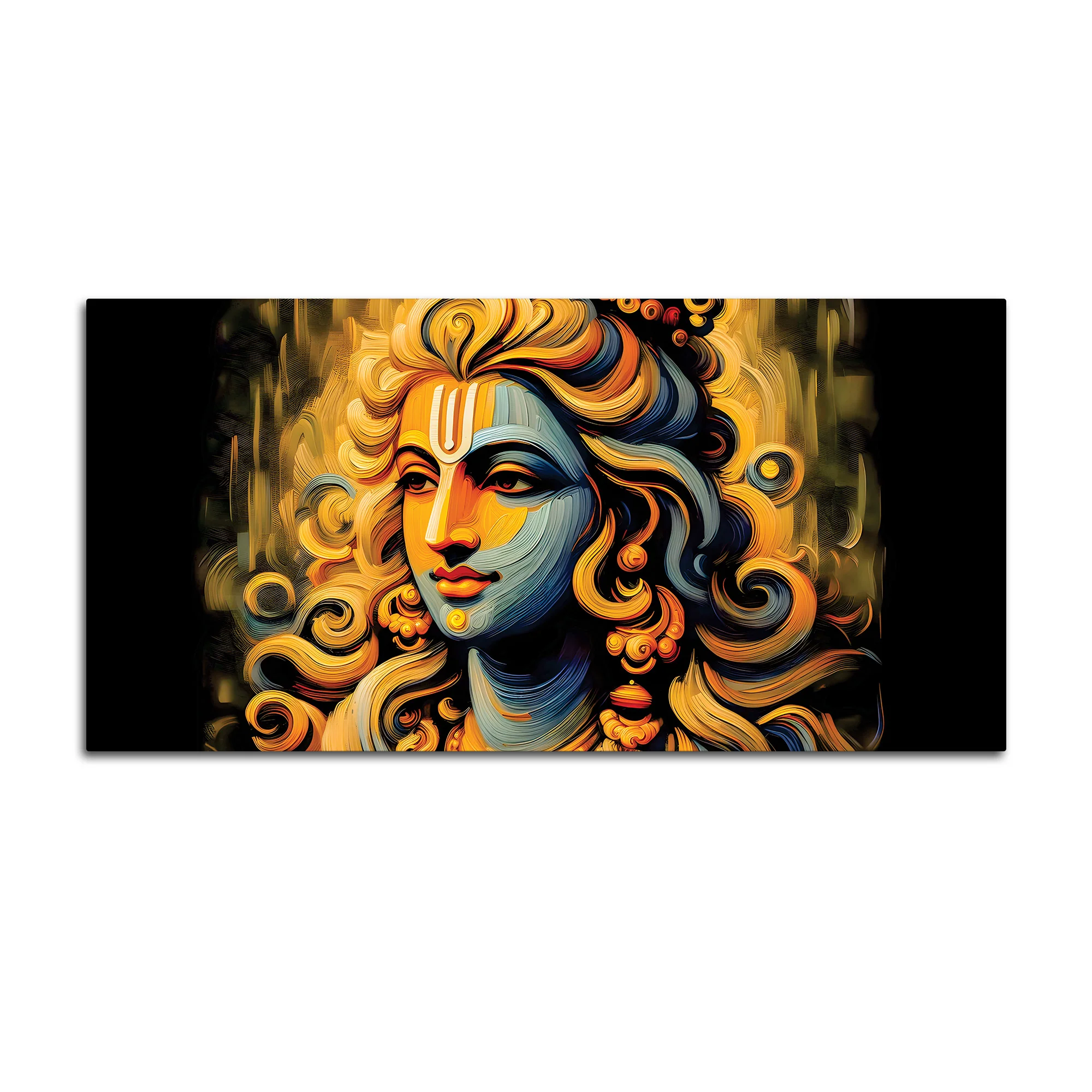 Modern Style Lord Krishna Canvas Painting for Elegant Home Décor - Image 4
