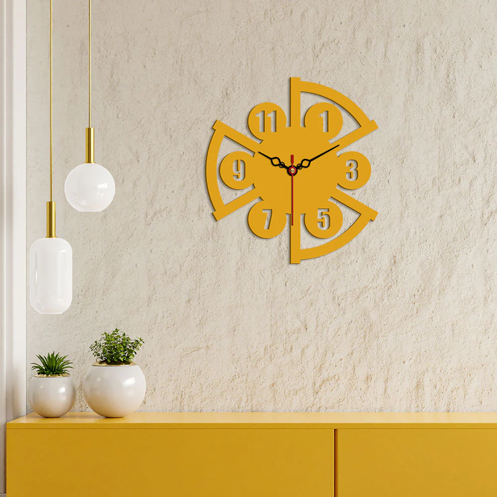Modern Style Shape Designer Wooden Wall Clock - Image 3