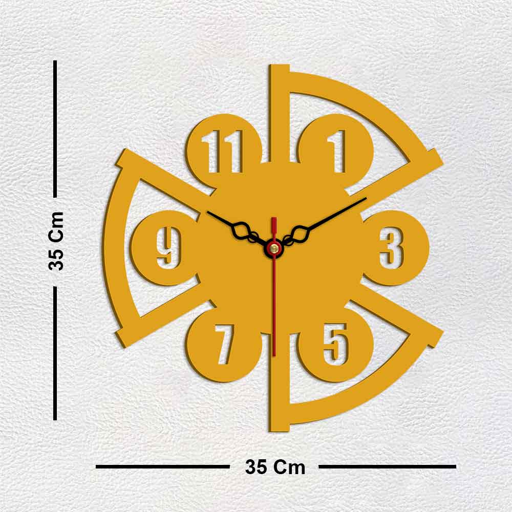 Modern Style Shape Designer Wooden Wall Clock - Image 6