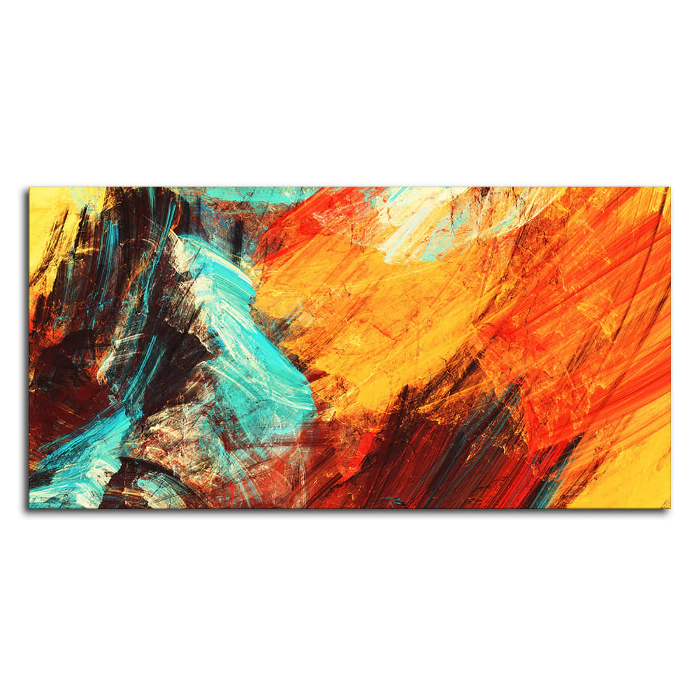 Modern Texture Colorful Abstract Canvas Wall Painting - Image 4