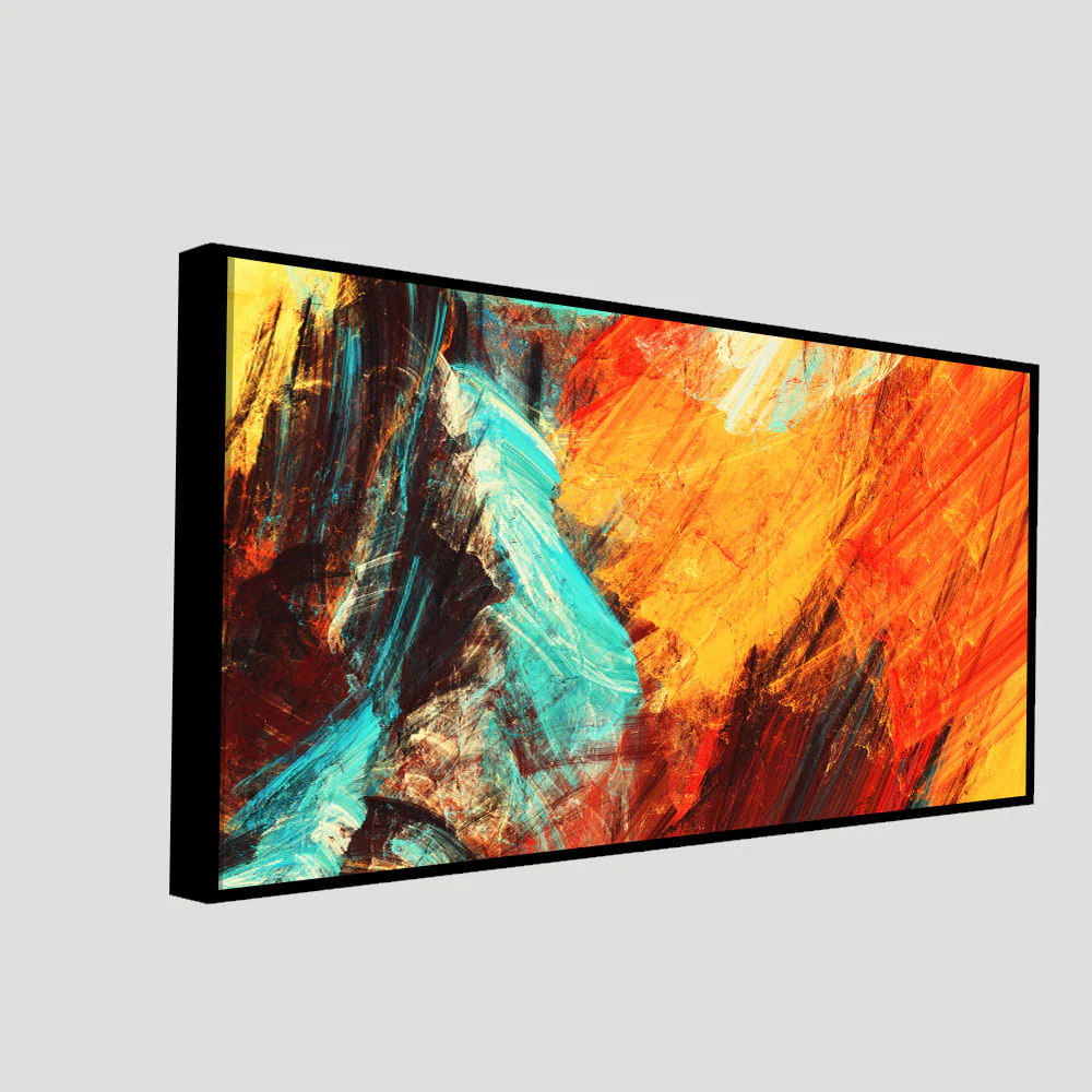 Modern Texture Colorful Abstract Canvas Wall Painting - Image 5
