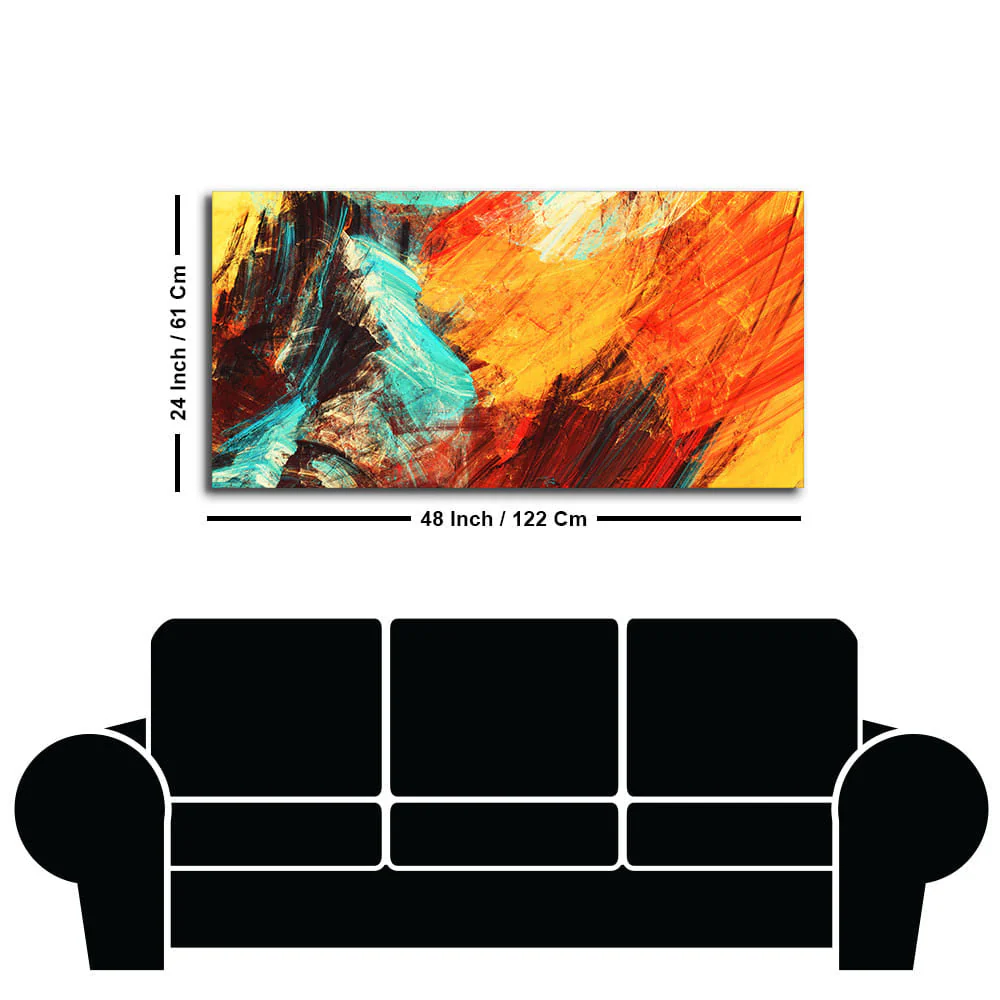Modern Texture Colorful Abstract Canvas Wall Painting - Image 7