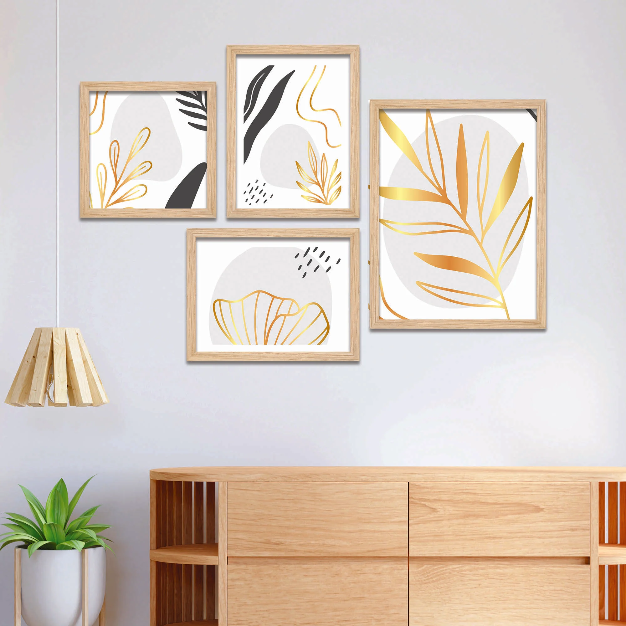 Modern Wall Frame Set of Four