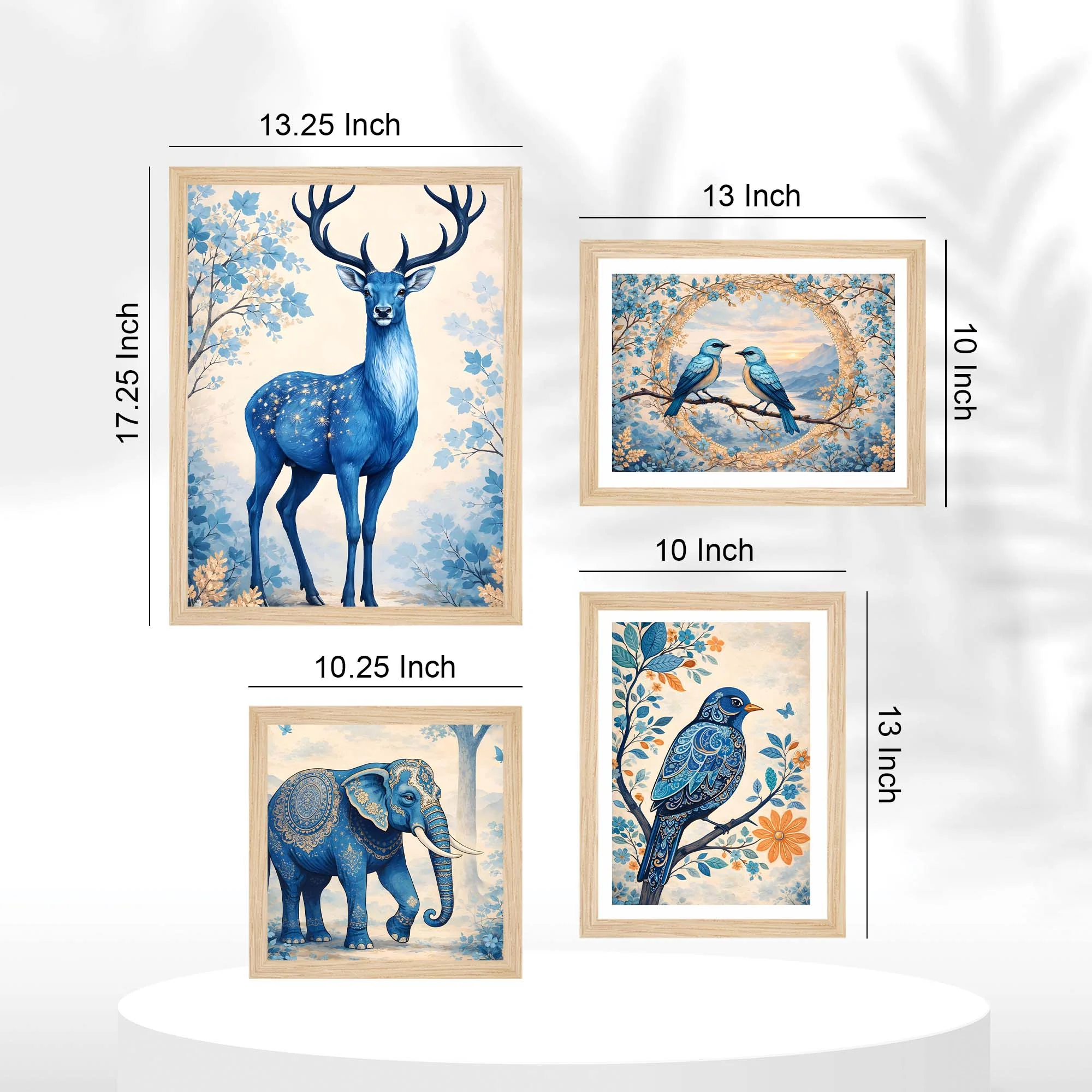 Modern Wildlife Wall Frame Set of Four - Image 5