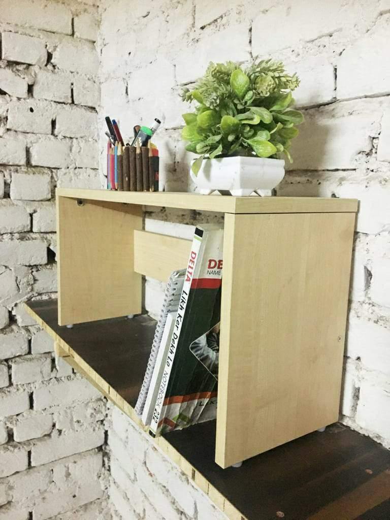 Modern Wooden Desk Book Shelf Stand for Home Office - Image 4