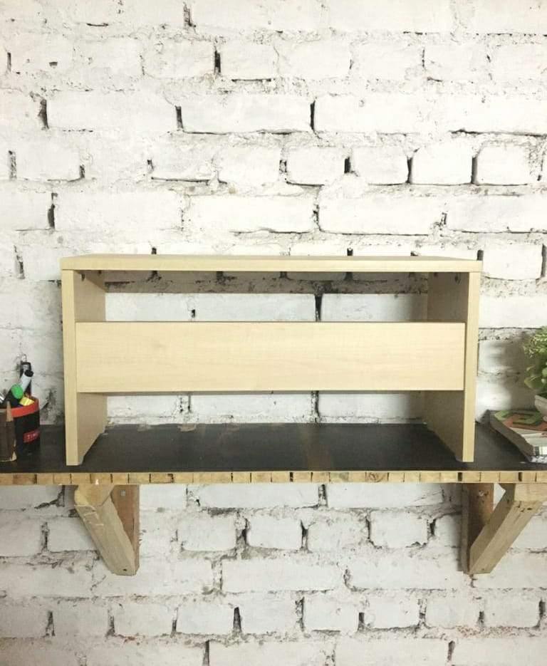 Modern Wooden Desk Book Shelf Stand for Home Office - Image 6
