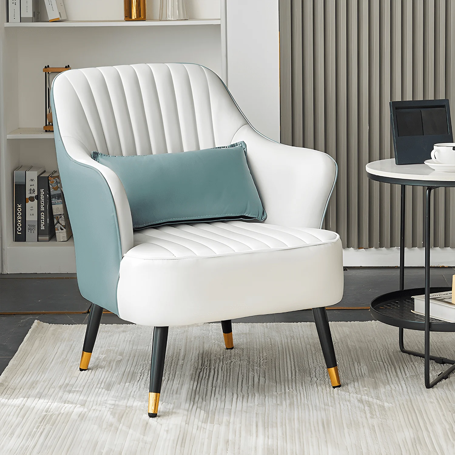 Modern Accent Lounge Chair with Cushion for Living Room - Image 3