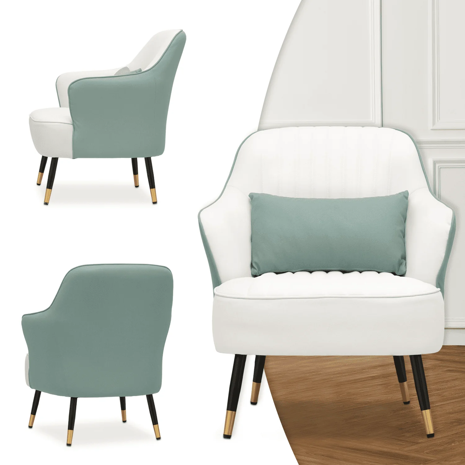 Modern Accent Lounge Chair with Cushion for Living Room - Image 5