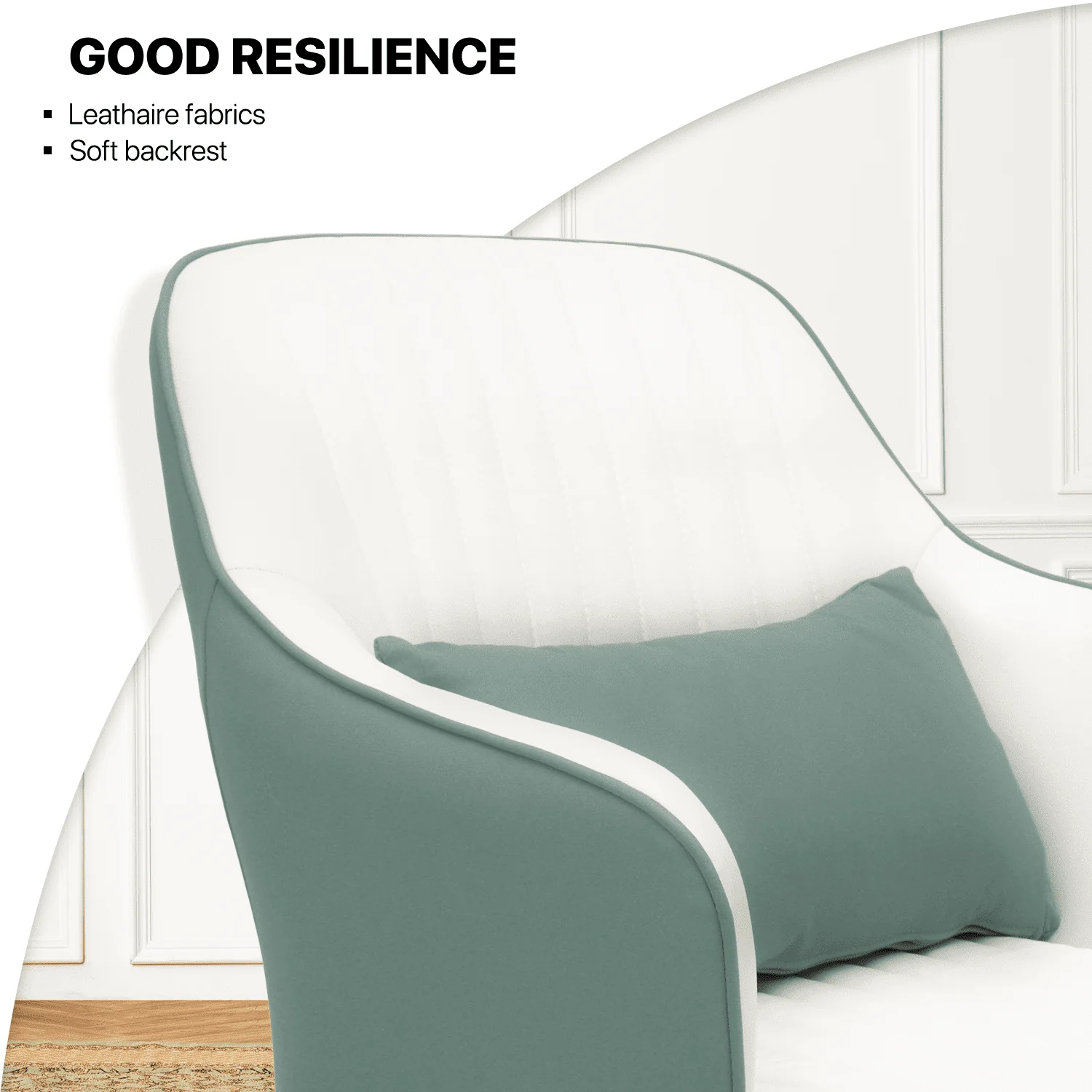 Modern Accent Lounge Chair with Cushion for Living Room - Image 7