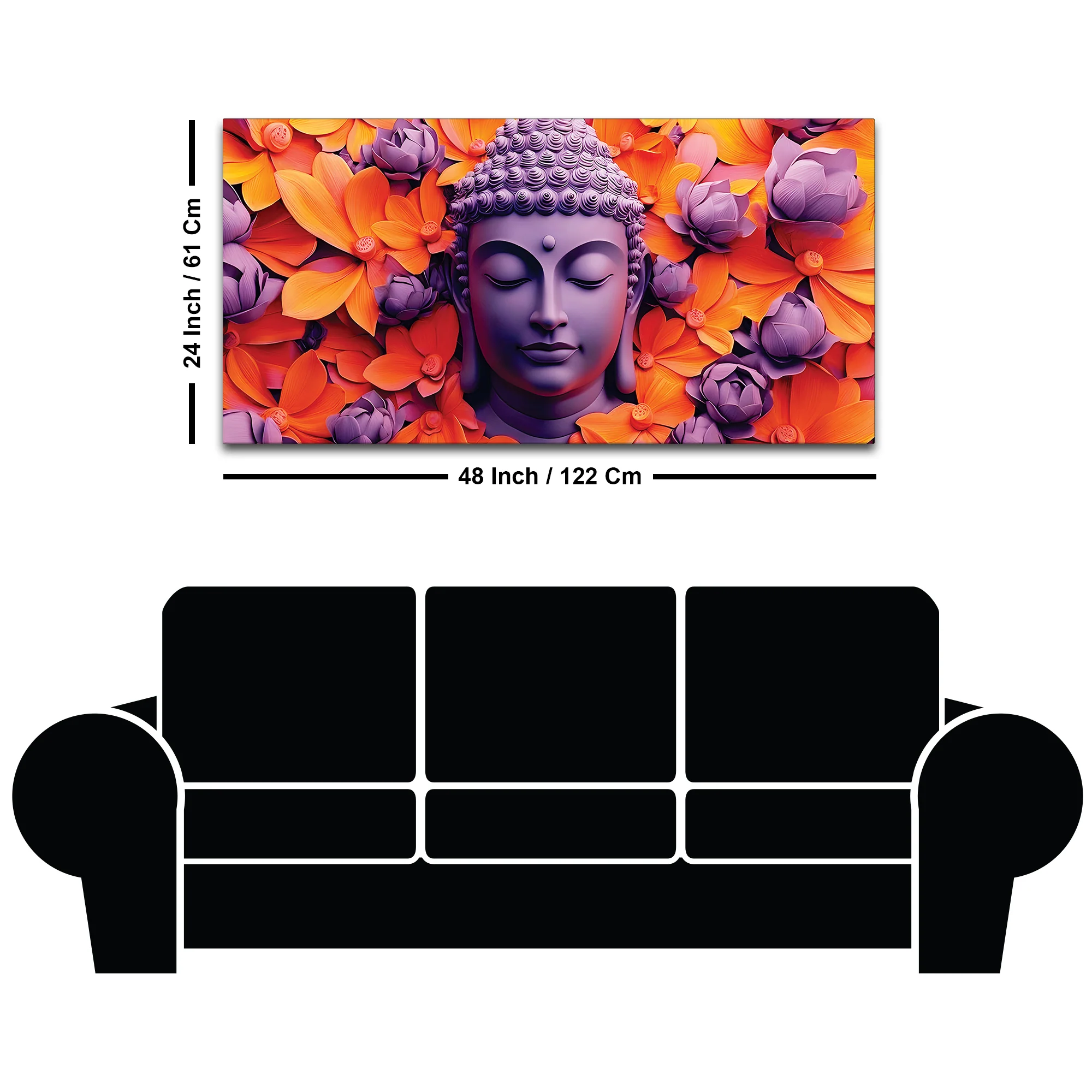 Modern Zen Buddha Painting for Interiors - Image 8