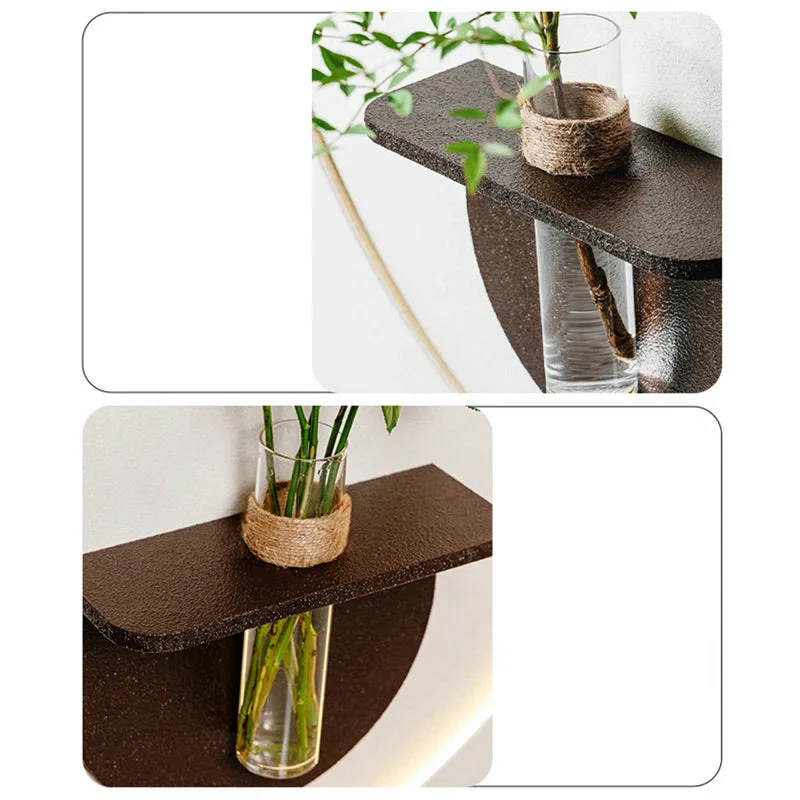 Modish Circular Glow LED Light Wall Panel with Planter for Home & Office Spaces - Image 7