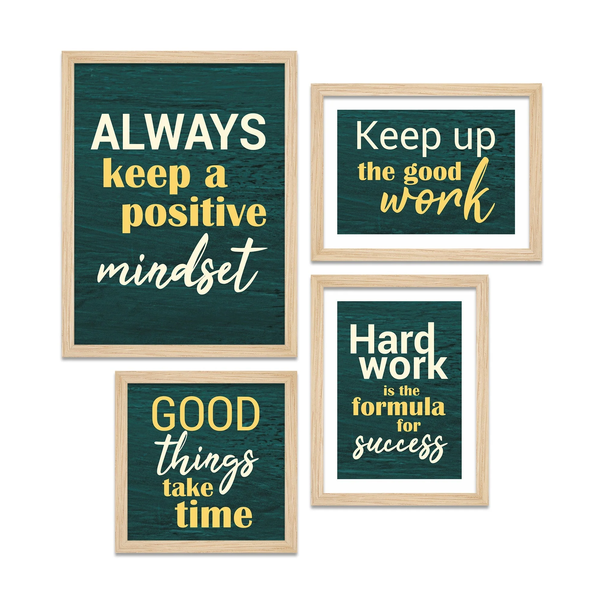 Motivational Quotes Decorative Wall Frame Set of Four - Image 4