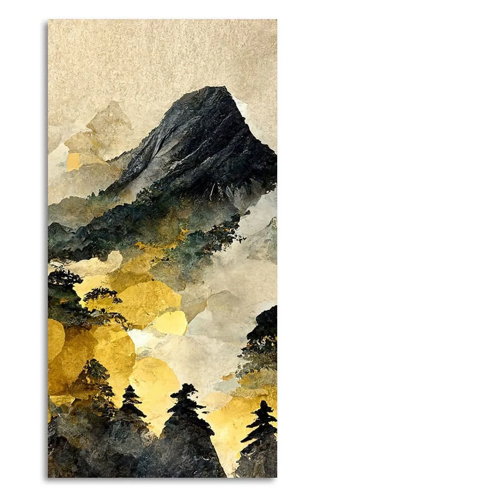 Mountain Scenery of Mount Fuji Canvas Wall Painting - Image 4