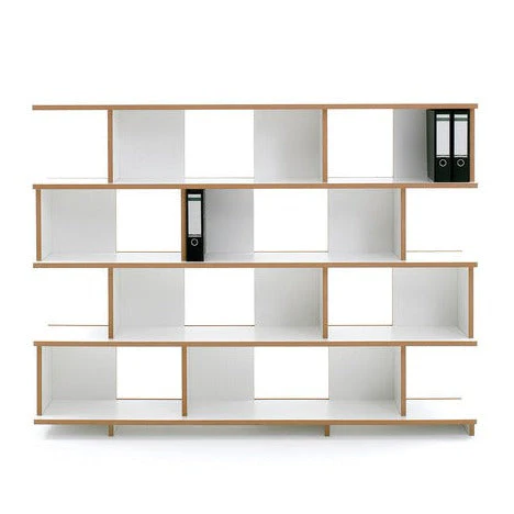 Multi-Level Wooden Bookshelf | Open Storage Rack for Living Room & Study - Image 4