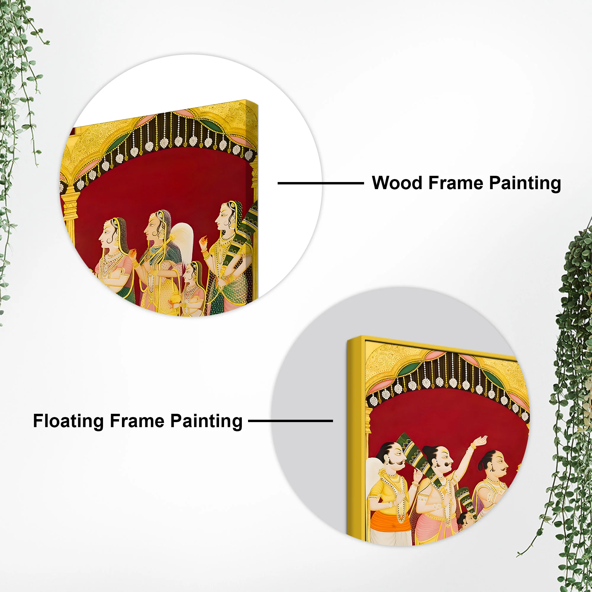 Mythological Krishna Wall Painting | Spiritual Living Room Decor - Image 7