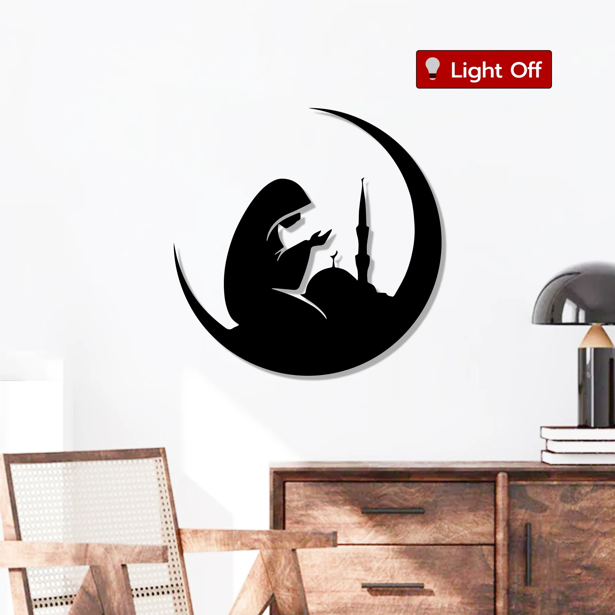 Namaaz a Quiet Meditation Metal Art Wall Decor - Image 2
