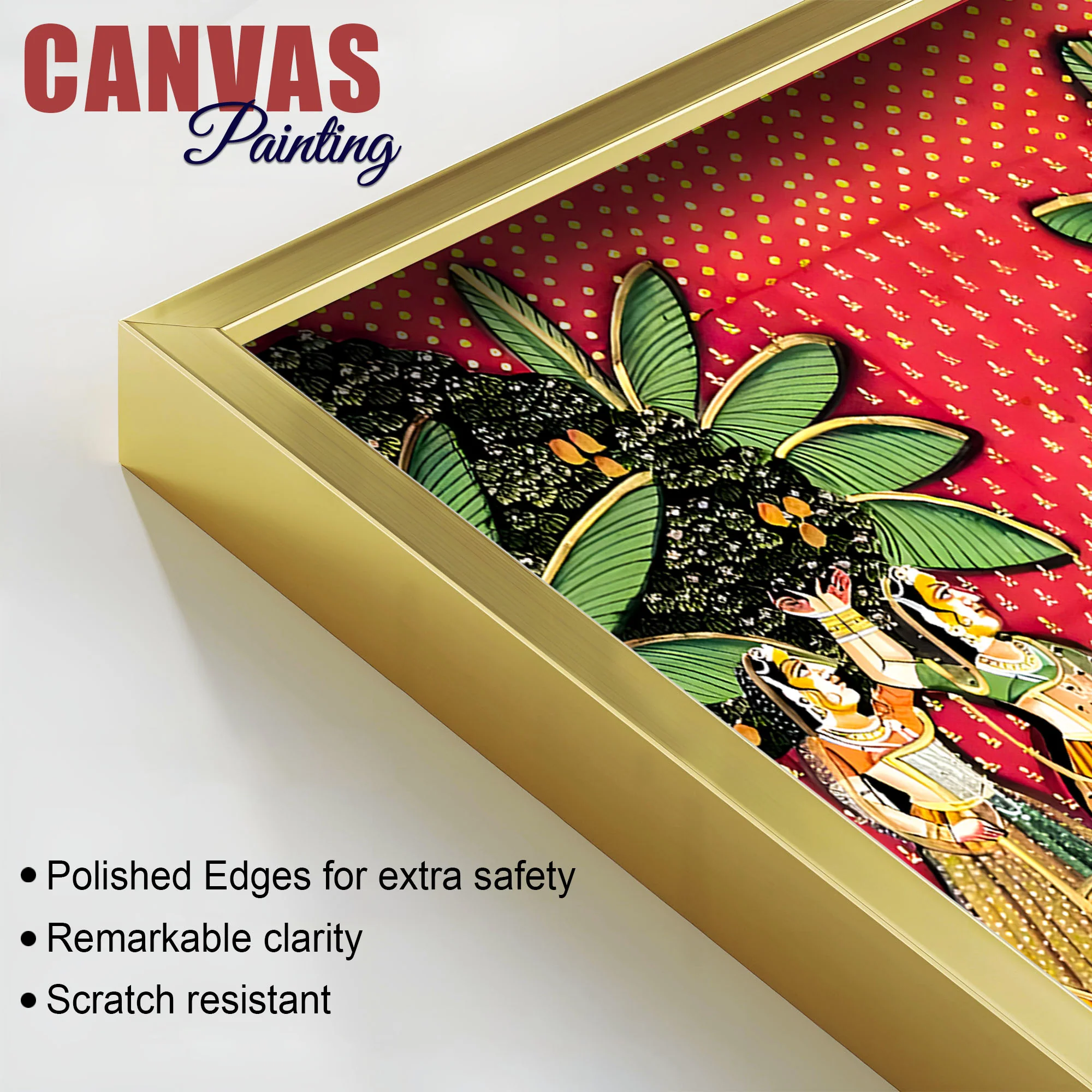 Nathdwara Shrinathji Pichwai Style Canvas Painting | Traditional Decor - Image 6