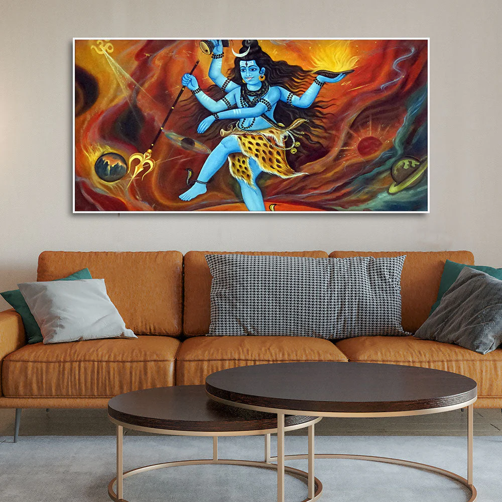 Natraja Lord of the Dance Canvas Wall Painting - Image 3