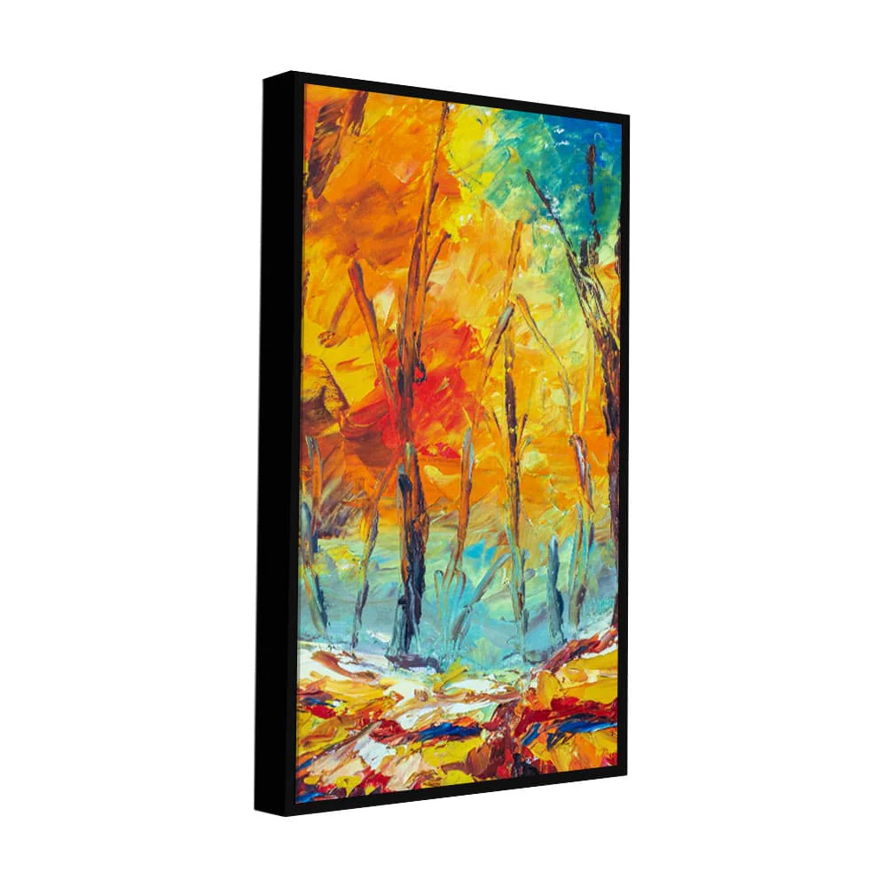 Nature Wall Painting of Colorful Autumn Forest - Image 5