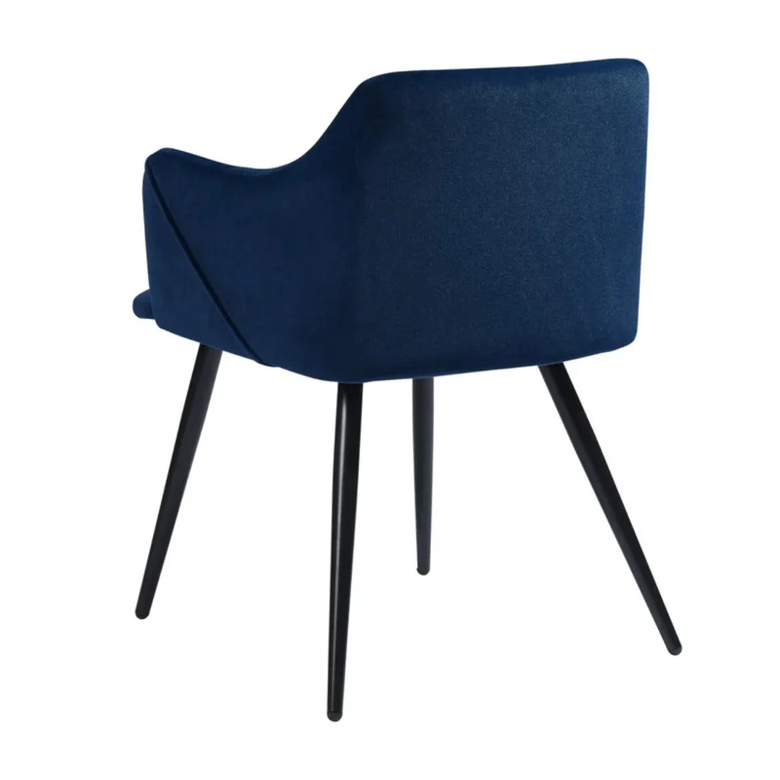 Navy Blue Luxury Cushion Velvet Lounge Chair - Image 4