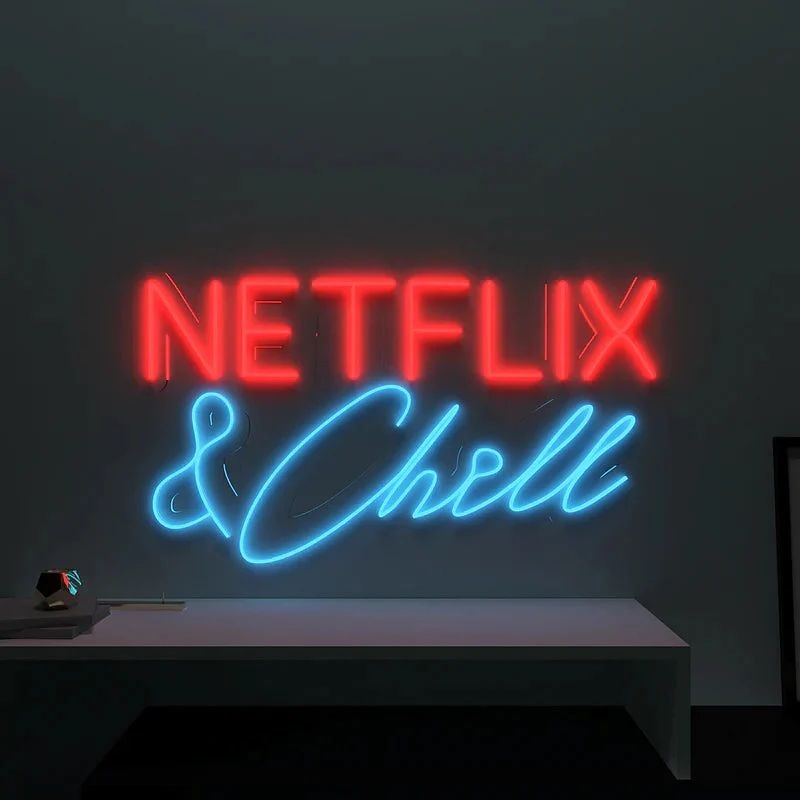 Netflix & Chill Text Neon LED Light