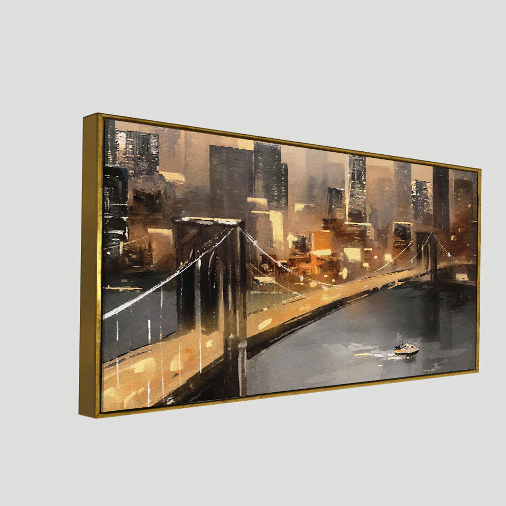 New York City Bridge Premium Canvas Wall Painting - Image 5