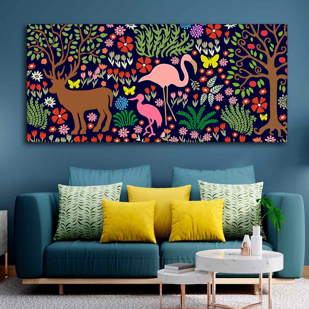Night in the Forest Premium Wall Painting - Image 4