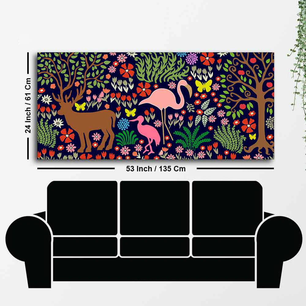 Night in the Forest Premium Wall Painting - Image 7