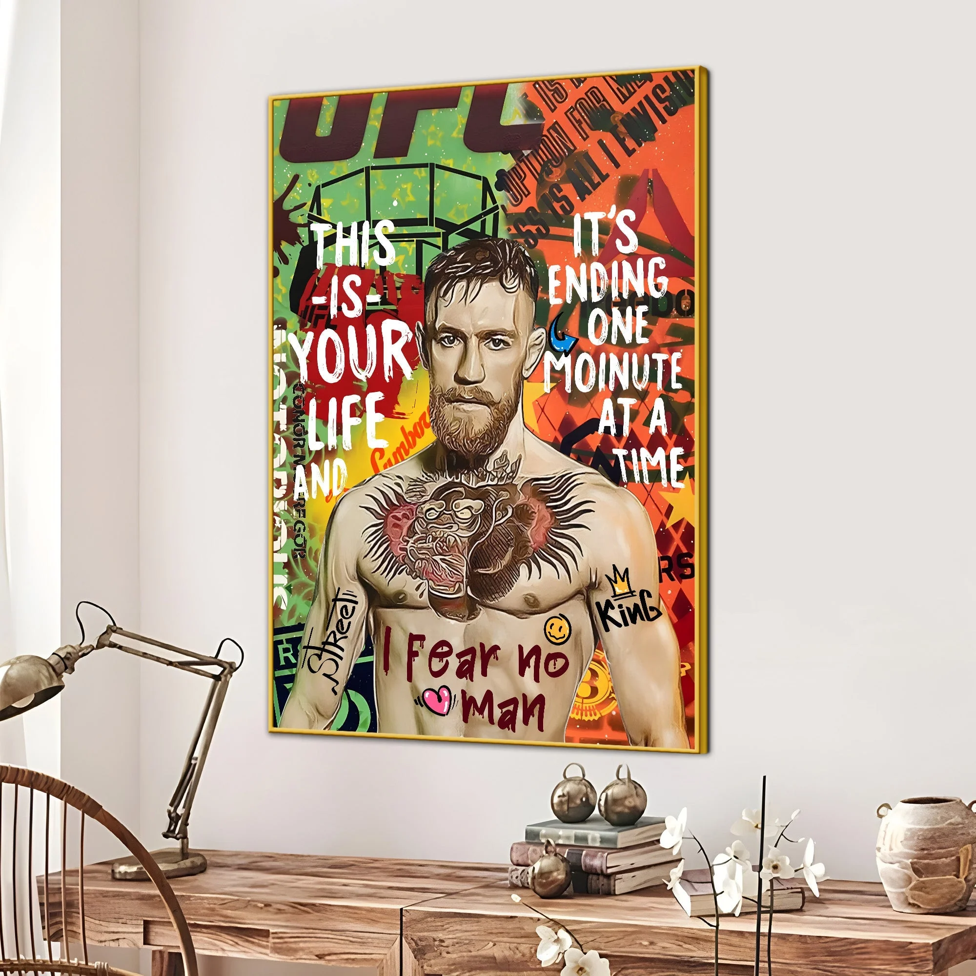 Notorious Of The Ring Conor Mcgregor Cotton Canvas Wall Painting - Image 3